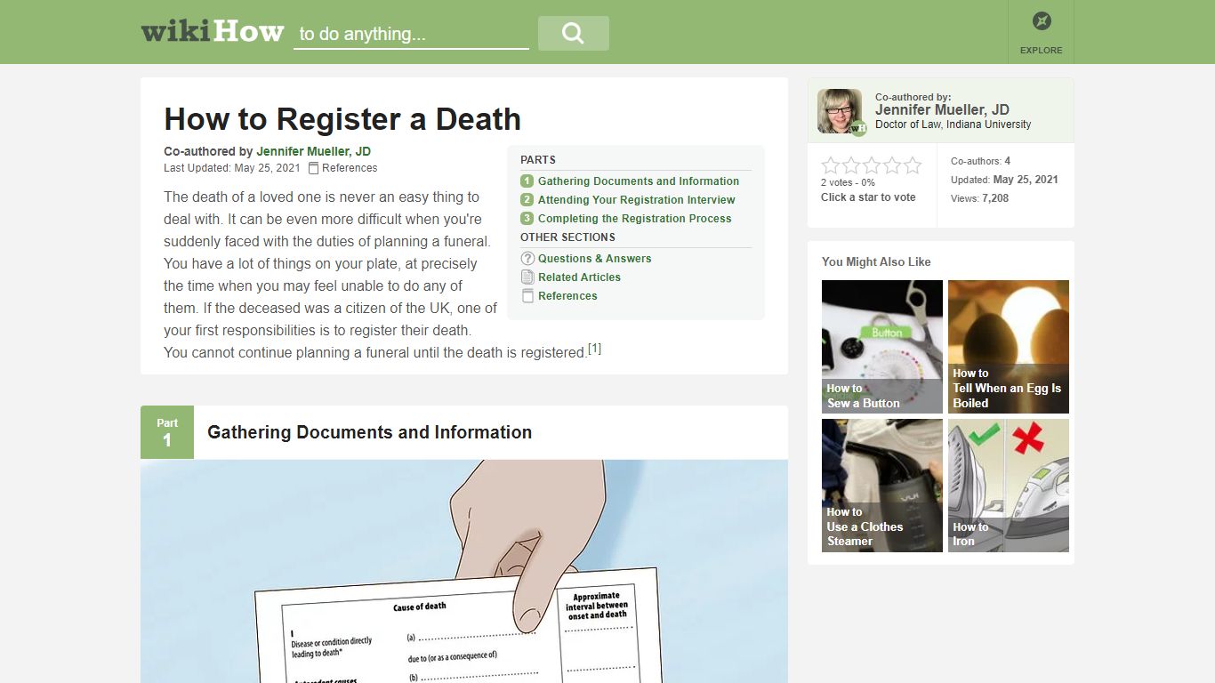How to Register a Death: 12 Steps (with Pictures) - wikiHow
